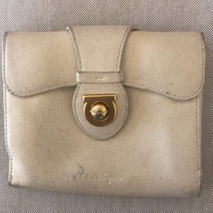 Salvadore Ferragamo White Wallet